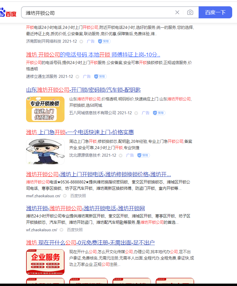 濰坊開(kāi)鎖公司網(wǎng)站建設(shè)優(yōu)化案例賞析